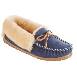 Navy Blue LL Bean Moccasins